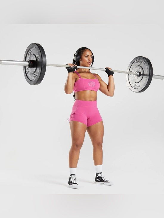 Gymshark Pants - Gymshark women Legacy Ruched Tight Shorts size S